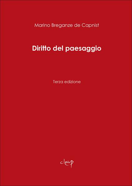Diritto del paesaggio - Marino Breganze de Capnist - copertina