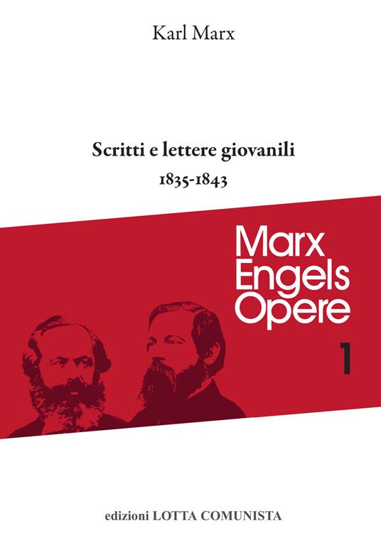 Scritti e lettere giovanili (1835-1843) - Karl Marx - copertina