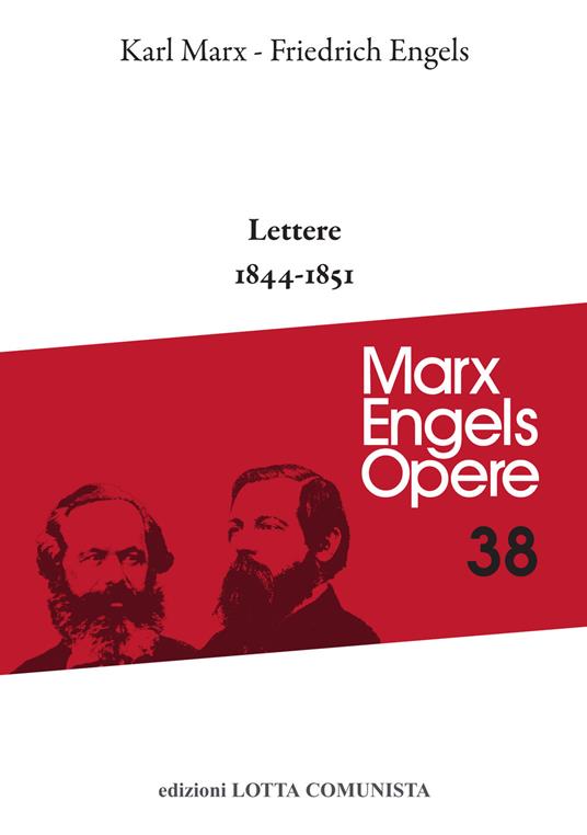 Lettere 1844-1851 - Karl Marx,Friedrich Engels - copertina