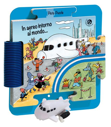 In aereo intorno al mondo. Ediz. a colori. Con pista e un aereo. Con puzzle gigante - Giovanna Mantegazza - 6
