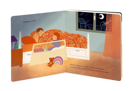Di notte il latte dorme, però... Un libro pieno di coccole per affrontare i risvegli notturni. Ediz. illustrata - Giorgia Cozza - 2