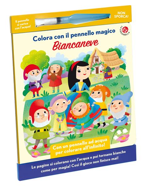 Biancaneve. Colora con il pennello magico. Ediz. illustrata. Con gadget - Francesca Galmozzi - copertina
