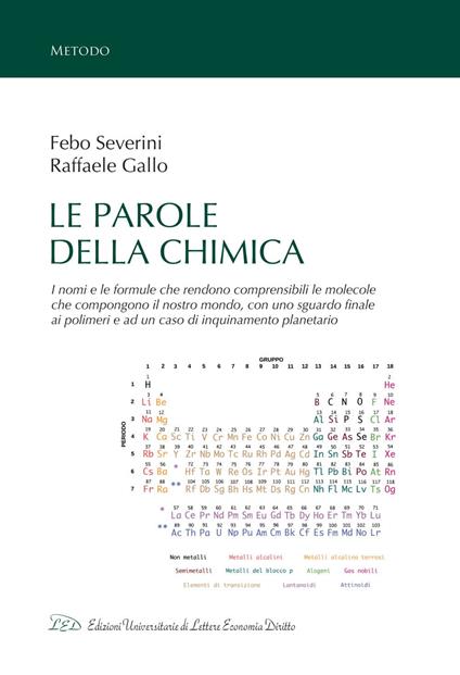 Le Parole della Chimica - Raffaele Gallo,Febo Severini - ebook
