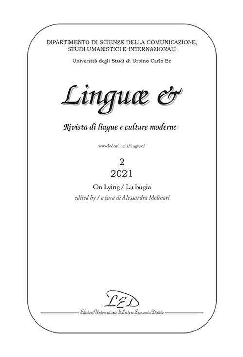 Linguae &. Rivista di lingue e culture moderne (2021). Vol. 2: On lying-La bugia. - copertina