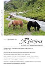 Relations. Beyond anthropocentrism (2021). Vol. 9\1-2: Animals: freedom, justice, welfare, moral status, and conflict cases.