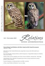 Relations. Beyond anthropocentrism (2022). Vol. 10/2: Human beings’ moral relations with other animals and the natural environment