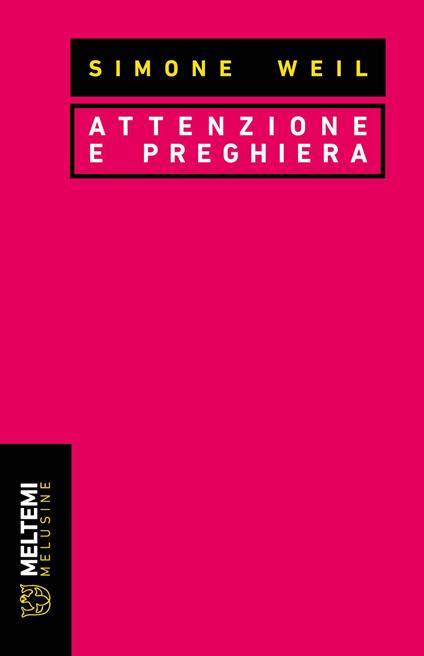 Attenzione e preghiera - Simone Weil - copertina