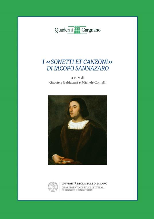 I «Sonetti et canzoni» di Iacopo Sannazaro - copertina