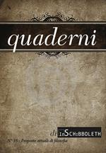 Quaderni di Inschibboleth (2021). Vol. 16: Proposte attuali di filosofia.