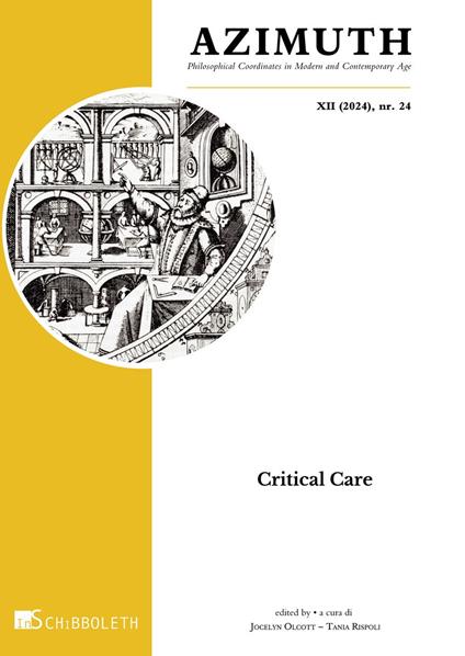 Azimuth. Philosophical coordinates in modern and contemporary age (2024). Ediz. bilingue. Vol. 24: Critical care - copertina