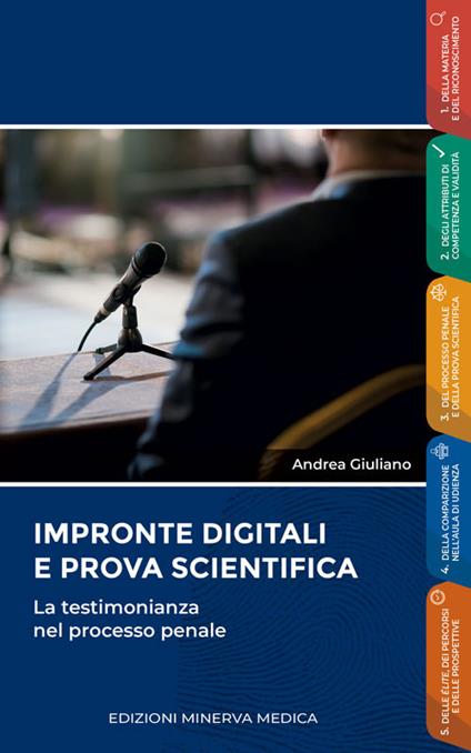 Impronte digitali e prova scientifica. La testimonianza nel processo penale - Andrea Giuliano - copertina