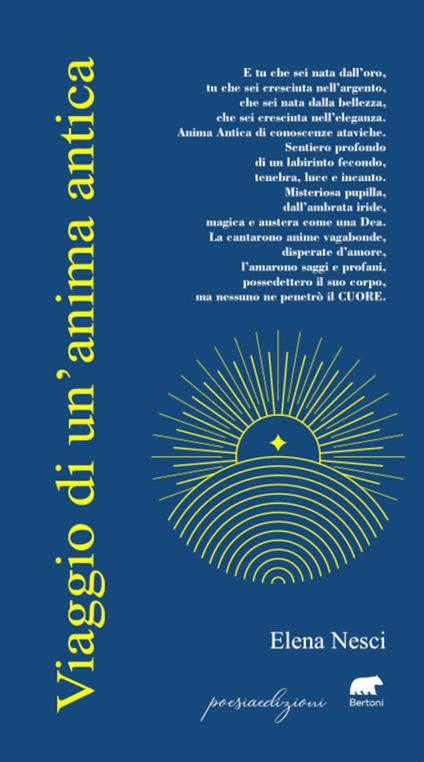 Viaggio di un'anima antica - Elena Nesci - copertina