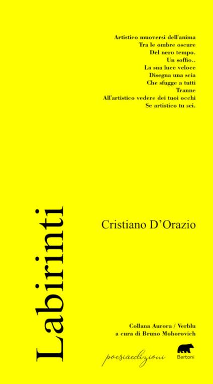 Labirinti - Cristiano D'Orazio - copertina