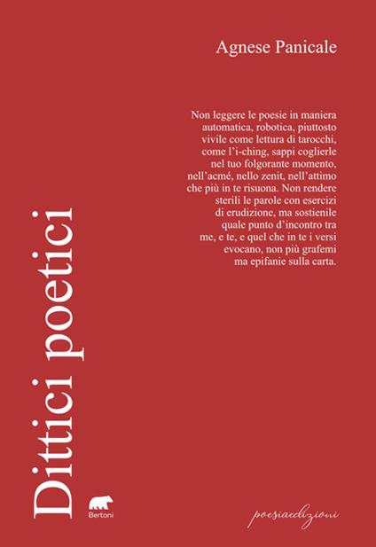 Dittici poetici - Agnese Panicale - copertina