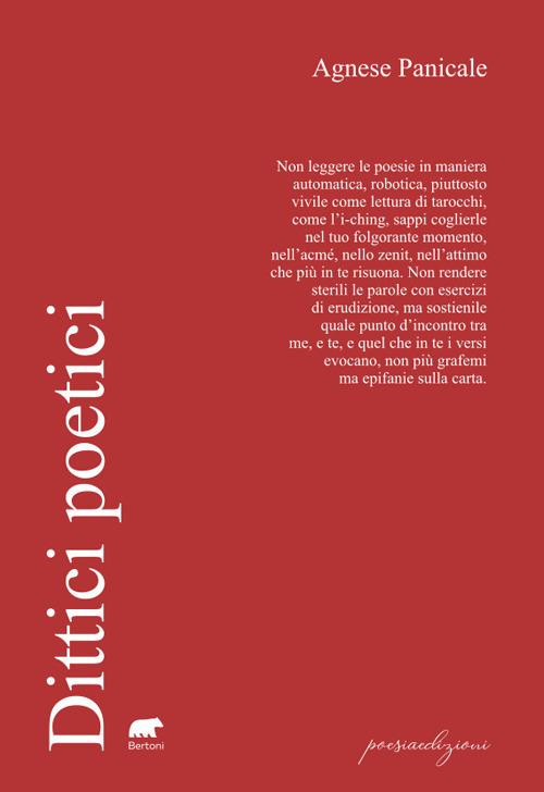 Dittici poetici - Agnese Panicale - copertina