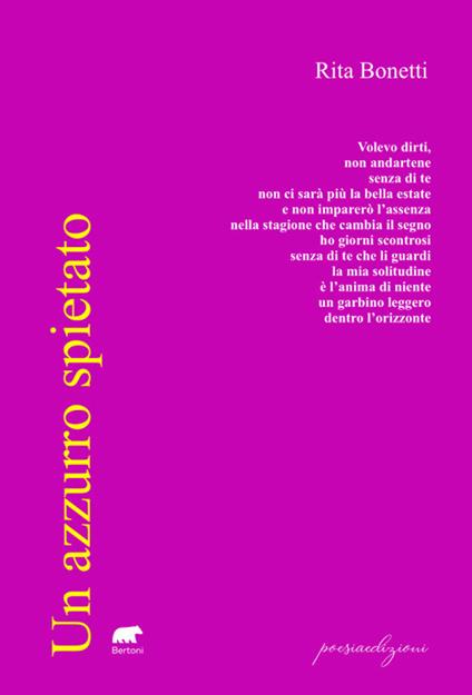 Un azzurro spietato - Rita Bonetti - copertina