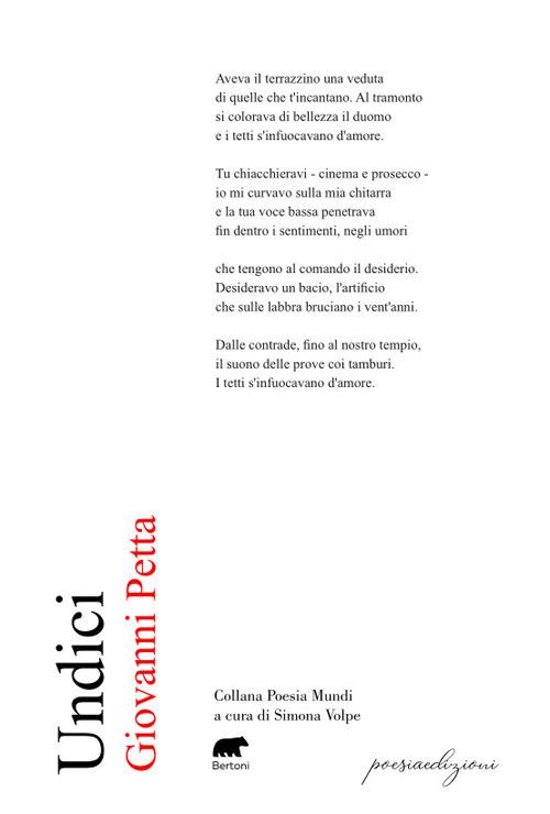 Undici - Giovanni Petta - copertina