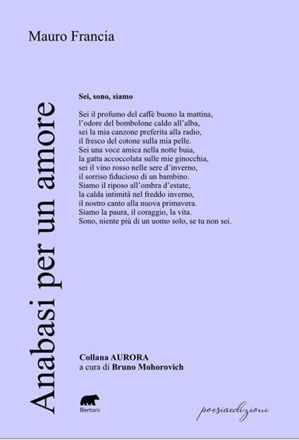Anabasi per un amore. Ogni amore perso diventa una nuvola, ogni nuvola copre un pezzo di cielo - Mauro Francia - copertina