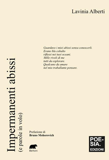 Impermanenti abissi (e parole in volo) - Lavinia Alberti - copertina