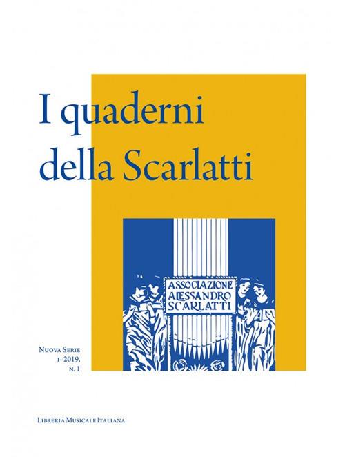 I quaderni della Scarlatti. Nuova serie (2019). Vol. 1 - copertina