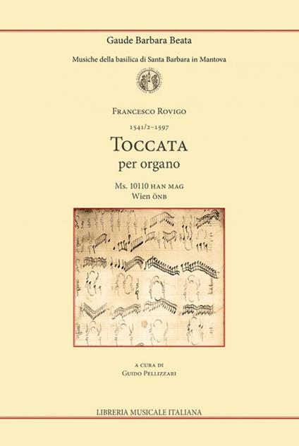 Toccata per organo. Ms. 10110 HAN MAG Wien ÖNB - Francesco Rovigo - copertina