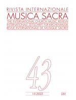 Rivista internazionale di musica sacra (2022). Vol. 1-2