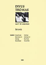 Divus Thomas (2020). Vol. 3: Dire la verità.