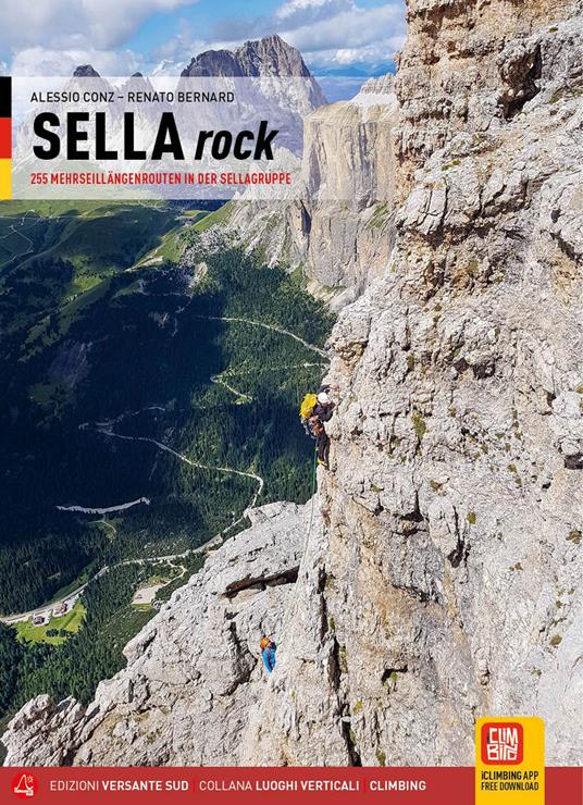 Sella rock. 255 vie classiche e sportive nel gruppo del Sella. Ediz. tedesca - Alessio Conz,Renato Bernard - copertina