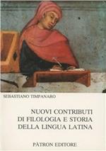 Contributi di filologia e storia della lingua latina