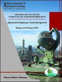 Atti del XIV convegno nazionale di agrometeorologia. Agrometeorologia per l'azienda agraria - copertina