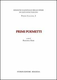 Primi poemetti - copertina