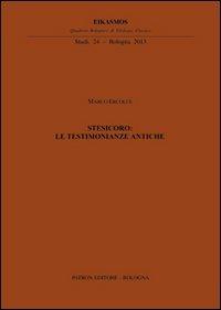 Stesicoro. Le testimonianze antiche - M. Ercoles - copertina