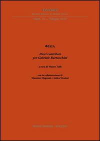 Dieci contributi per Gabriele Burzacchini - copertina