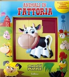 Animali in fattoria. Libro puzzle - copertina