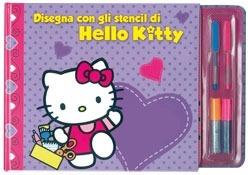 Disegna con gli stencil di Hello Kitty. Con stickers - 2