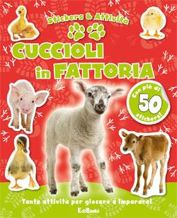 Cuccioli in fattoria. Con adesivi - copertina