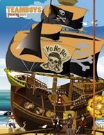 Pirates. Stickers House Teamboys. Con adesivi