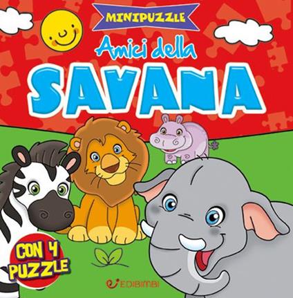 Amici della savana. Minipuzzle - copertina