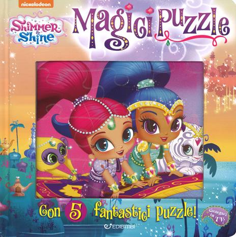 Magici puzzle. Shimmer & Shine. Libro puzzle. Ediz. a colori - copertina