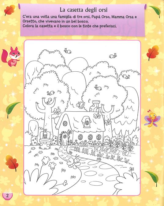 Riccioli d'oro e i tre orsi. Le fiabe con gli stickers. Con adesivi. Ediz. a colori - 2