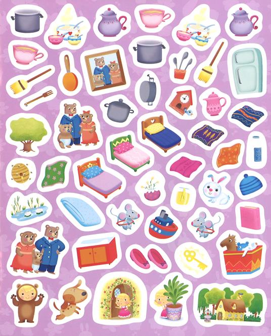 Riccioli d'oro e i tre orsi. Le fiabe con gli stickers. Con adesivi. Ediz. a colori - 5