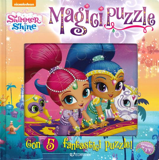 Magici puzzle. Shimmer & Shine. Libro puzzle. Ediz. a colori - copertina