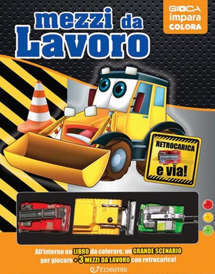 Mezzi da lavoro. Ediz. a colori. Con 6 macchinine - copertina