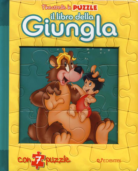 Il libro della giungla. Finestrelle in puzzle. Ediz. a colori - Claudio Cernuschi - copertina