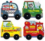 Brum brum: Il trattore di Teddy-L’autopompa di Freddy-L’auto della polizia di Foxy-L’escavatore di Danny. Ediz. a colori
