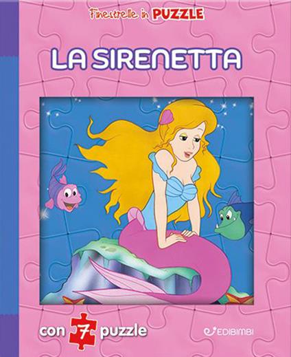 La sirenetta. Finestrelle in puzzle. Ediz. illustrata - Claudio Cernuschi - copertina