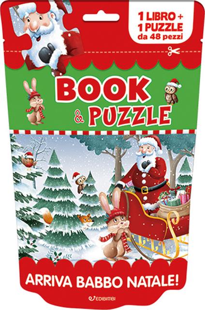 Arriva Babbo Natale! Book&puzzle. Ediz. illustrata. Con puzzle - Rob Parkinson,Maria Rita Gentili - copertina