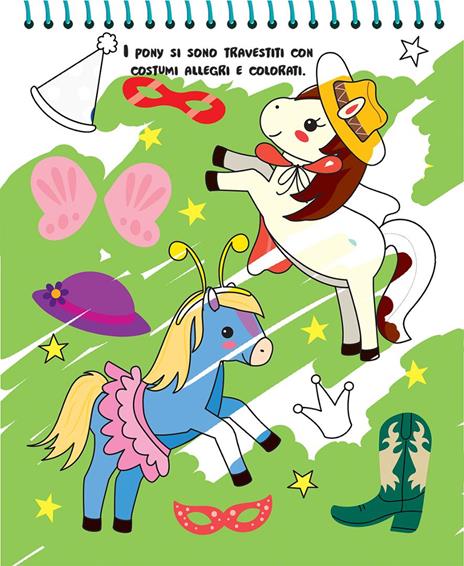Cavalli & pony. Magicolor. Ediz. a colori. Ediz. a spirale. Con pennarello magico - 2