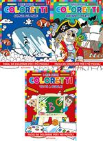 I miei primi coloretti. Ediz. illustrata. Vol. 7-9: Animali del mare-Arrivano i pirati-Tutti a scuola!