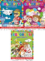 I miei primi coloretti. Ediz. illustrata. Vol. 10-12: Tutti in vacanza-Facciamo festa!-Animali domestici